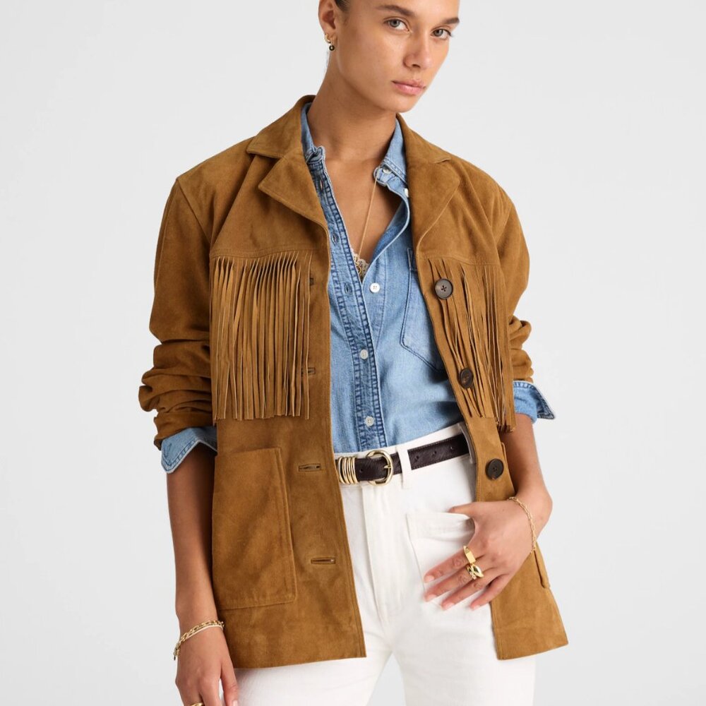 MADEWELL FRINGED JACKET